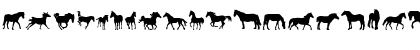 Download DJ Horses 1 Regular Font Lowercase Preview