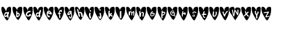 Download Djellibejbi Hearts Regular Font Lowercase Preview
