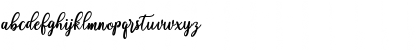 Download fadelya script Font Lowercase Preview