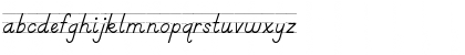 Download DnealianManuscriptLined Regular Font Lowercase Preview