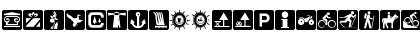 Download DNR Recreation Symbols Regular Font Lowercase Preview