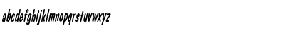 Download DonCasualCondensed Italic Font Lowercase Preview