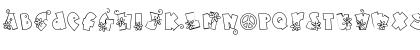 Download Doodle Flower Power Regular Font Lowercase Preview