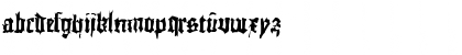 Download DoubleBrokenTextura Regular Font Lowercase Preview
