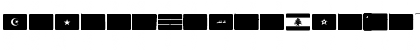 Download font arabic flags Regular Font Lowercase Preview