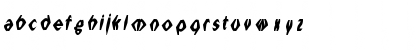 Download Dross04DarkSlanted Regular Font Lowercase Preview