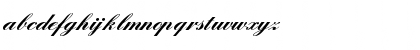 Download ElegantHandOneHeavy Regular Font Lowercase Preview