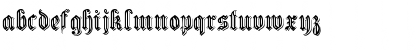 Download EmbossedGermanica Regular Font Lowercase Preview