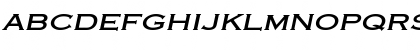 Download Engraver-Extended Bold Italic Font Lowercase Preview