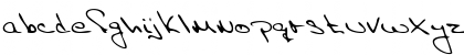 Download EricasHand Regular Font Lowercase Preview