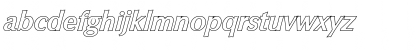 Download EricBeckerOutline BoldItalic Font Lowercase Preview