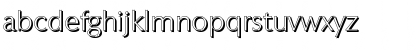 Download EricBeckerShadow-Xlight Regular Font Lowercase Preview
