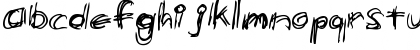 Download etchy Regular Font Lowercase Preview