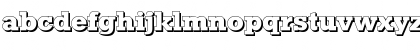 Download EugeneBeckerShadow-ExtraBold Regular Font Lowercase Preview