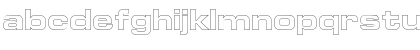 Download Euro Technic Extended Outline Bold Font Lowercase Preview