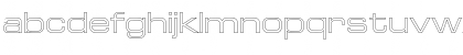 Download Euro Technic Extended Outline Regular Font Lowercase Preview