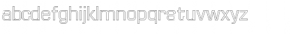 Download Euro Technic Outline Regular Font Lowercase Preview