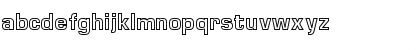 Download EuropaOutline Regular Font Lowercase Preview