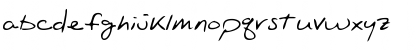 Download EvansHand Regular Font Lowercase Preview