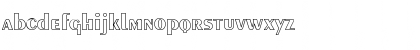 Download Exotic-Bold Hollow Regular Font Lowercase Preview