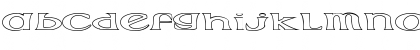 Download Extrano - Borde Regular Font Lowercase Preview