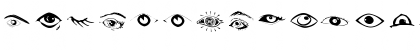 Download Eyes Regular Font Lowercase Preview