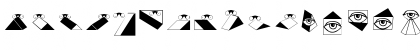 Download EyeSee Regular Font Lowercase Preview