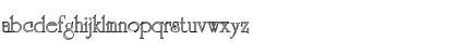 Download Fancy Outline 1 Regular Font Lowercase Preview