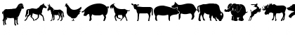 Download Farm & Wild Animals Regular Font Lowercase Preview