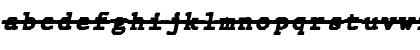 Download JMH Typewriter mono Black Over Italic Font Lowercase Preview