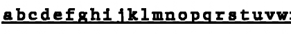 Download JMH Typewriter mono Black Under Regular Font Lowercase Preview