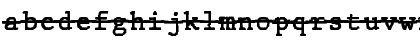 Download JMH Typewriter mono Over Regular Font Lowercase Preview