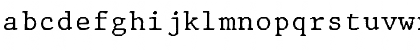 Download JMH Typewriter mono Regular Font Lowercase Preview