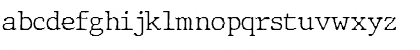 Download JMH Typewriter Thin Font Lowercase Preview