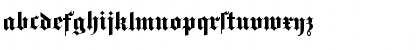 Download Fette Becker Gotisch Regular Font Lowercase Preview