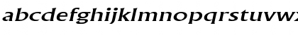 Download FlairExtended Italic Font Lowercase Preview