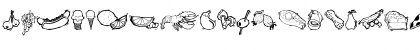 Download FoodFancyPics Regular Font Lowercase Preview