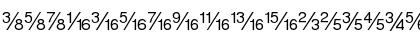 Download FractionsSans Regular Font Lowercase Preview