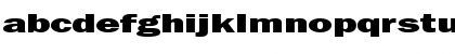 Download FrancisGothicExtended Normal Font Lowercase Preview
