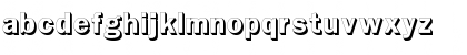 Download Franklin Gothic Outline Shadow Regular Font Lowercase Preview