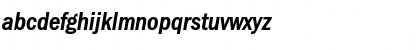 Download FranklinGothicCondH Bold Italic Font Lowercase Preview