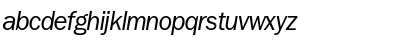 Download FranklinGothicNew Italic Font Lowercase Preview