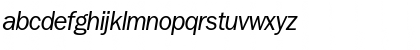 Download FranklinGothicNew RegularItalic Font Lowercase Preview