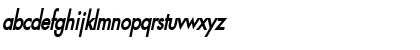 Download FusiCondensed BoldItalic Font Lowercase Preview