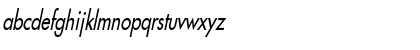 Download FusiCondensed Italic Font Lowercase Preview