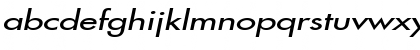 Download FusiExtended Italic Font Lowercase Preview