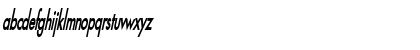 Download FusiThin BoldItalic Font Lowercase Preview