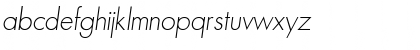 Download FutureLight Oblique Font Lowercase Preview
