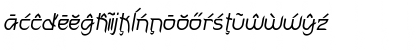 Download FuturexVariationSwishExtrasOblique VariationSwishExtrasOblique Font Lowercase Preview
