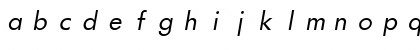 Download Futurist Fixed-width Italic Font Lowercase Preview